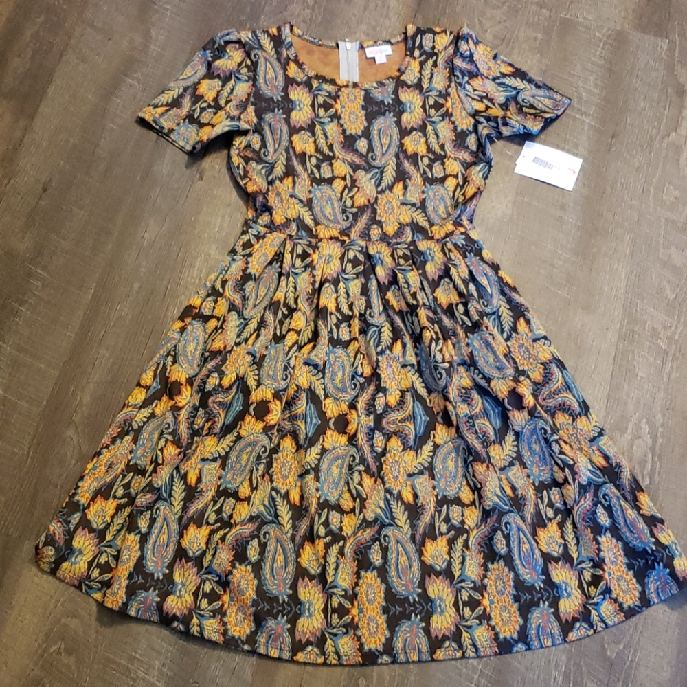 LuLaRoe Amelia size small NWT fall dress